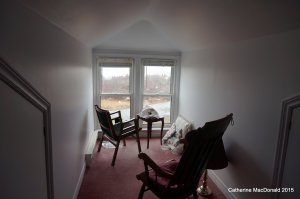 This is a corner of the chapel that I tucked myself into for most of three days. 